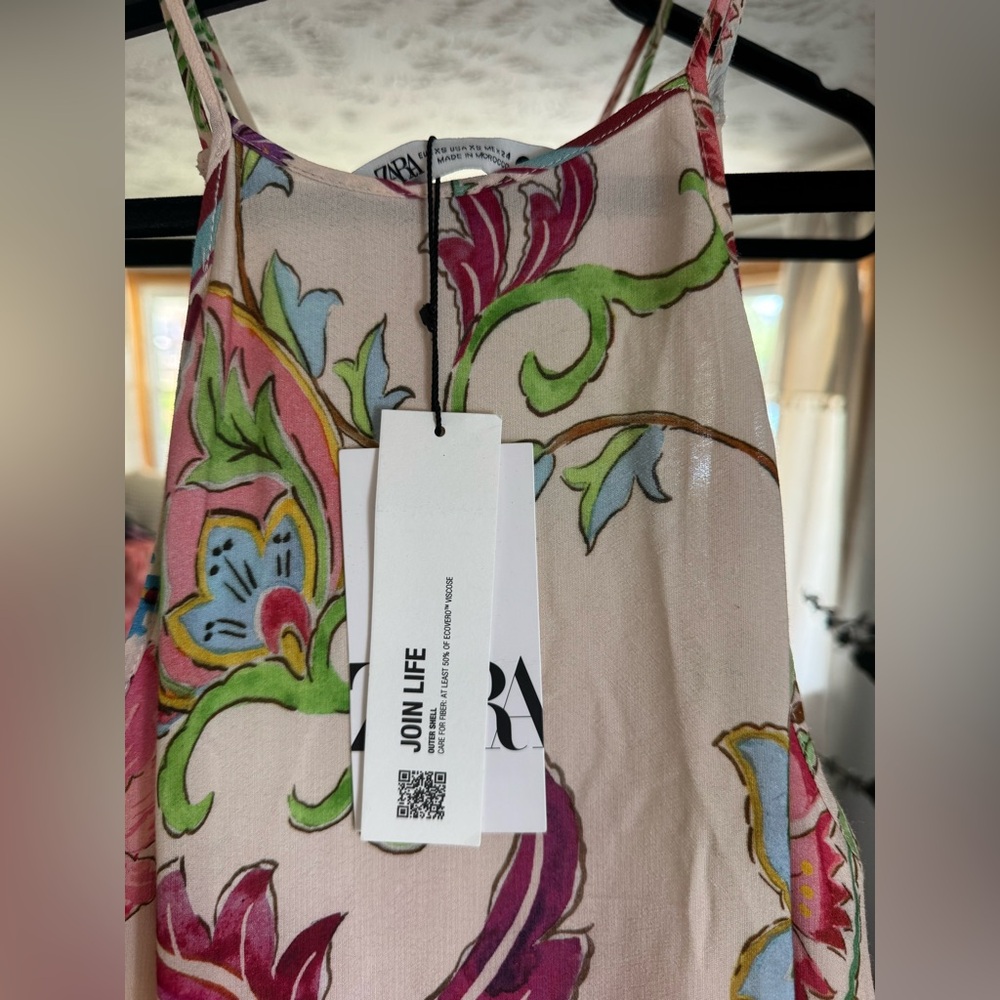 NWT ZARA BLOGGER FAVE FLOWING PRINTED MAXI DRESS - Picture 5 of 17